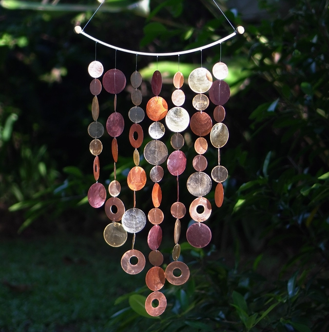 Flame Inverted Arch Capiz Chime