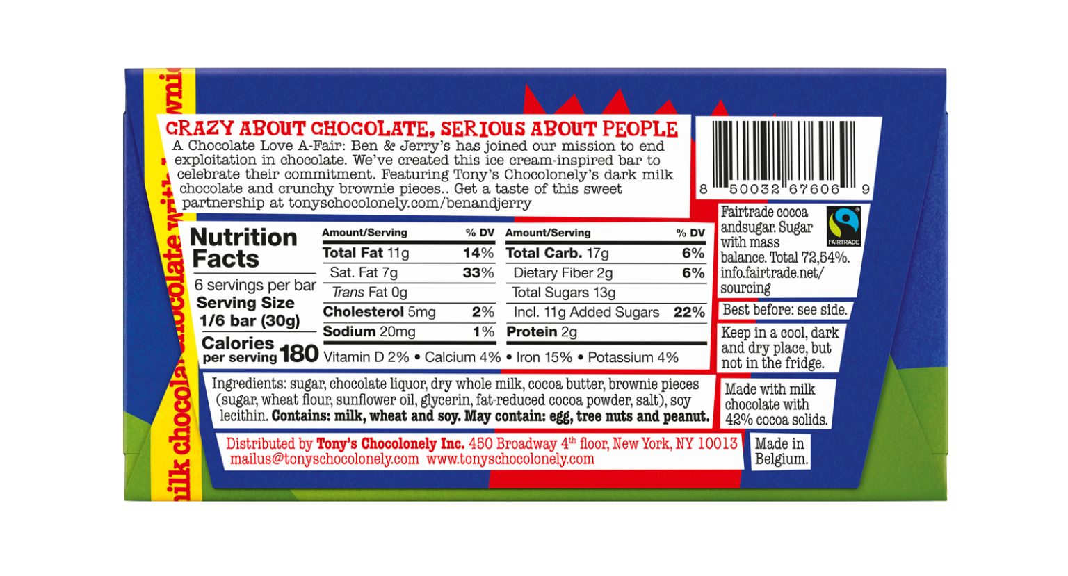 Dark Milk Chocolate with Brownie Bar