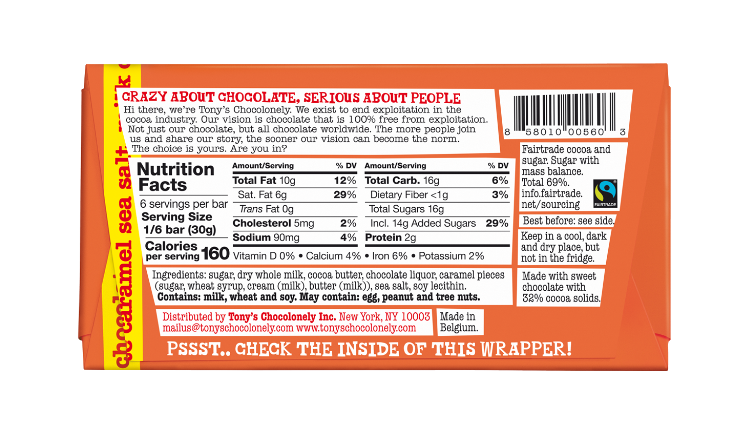 Milk Chocolate Caramel Sea Salt Bar