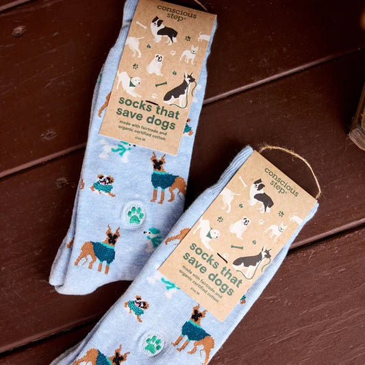 Dog Socks Small Blue Dogs