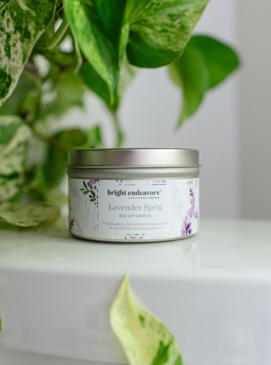 Lavender Sprig Soy Candle 8OZ
