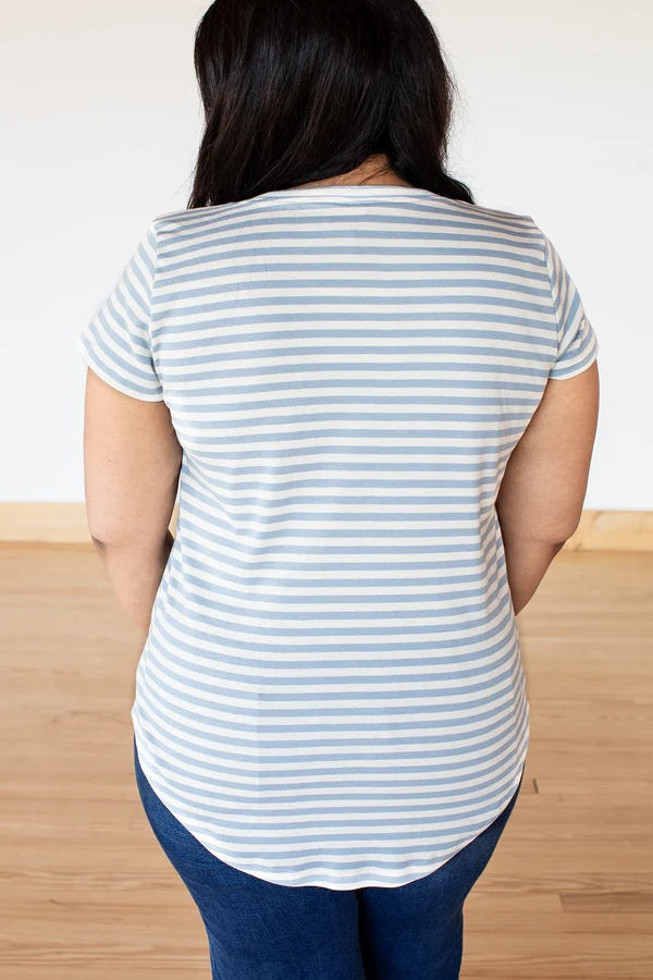 Cloudy Sky V-Neck