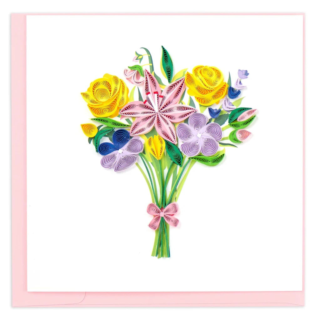 Quilled Spring Bouquet Card