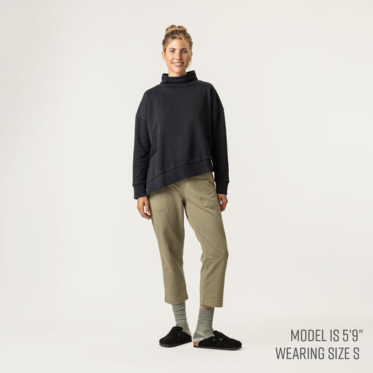 Funnel Neck Top - Pepper