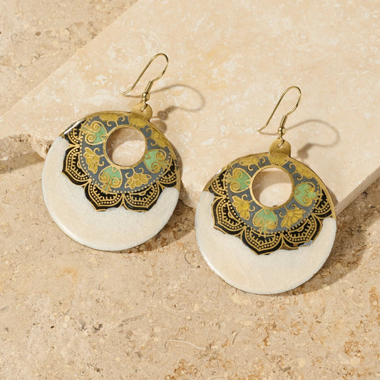 Mandir Enamel Earrings