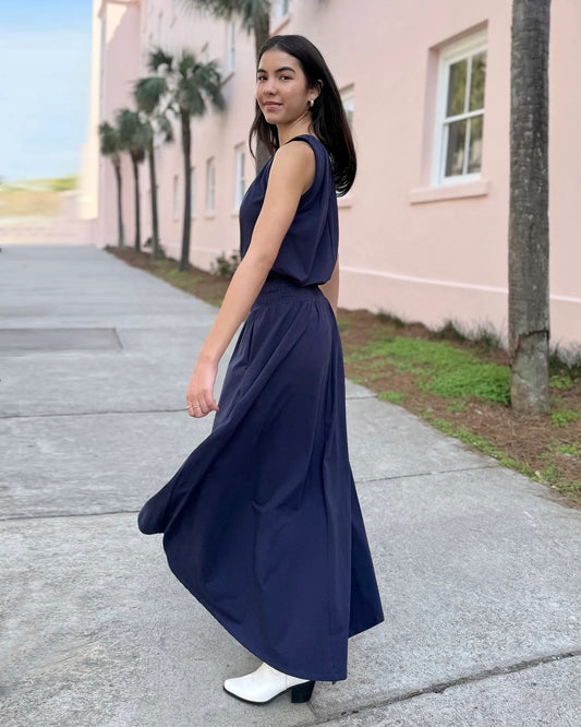 Camellia Skirt - Navy