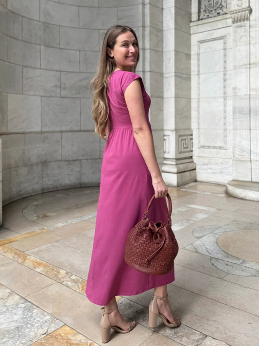 Dinah Dress - Mauve Berry