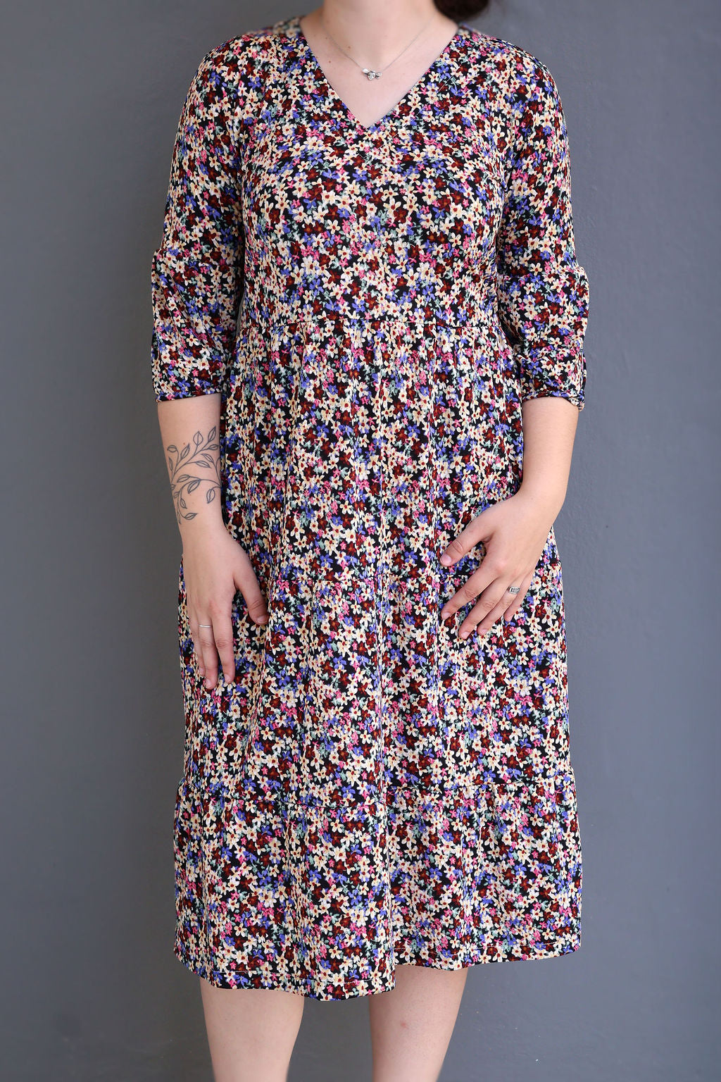 stevie midi dress Stevie Fall Tier Dress Large