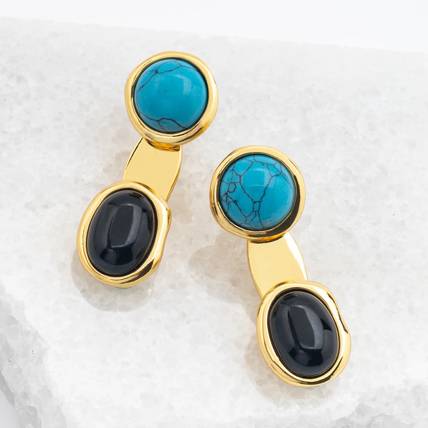 Eclipse Turquoise Ear Jackets