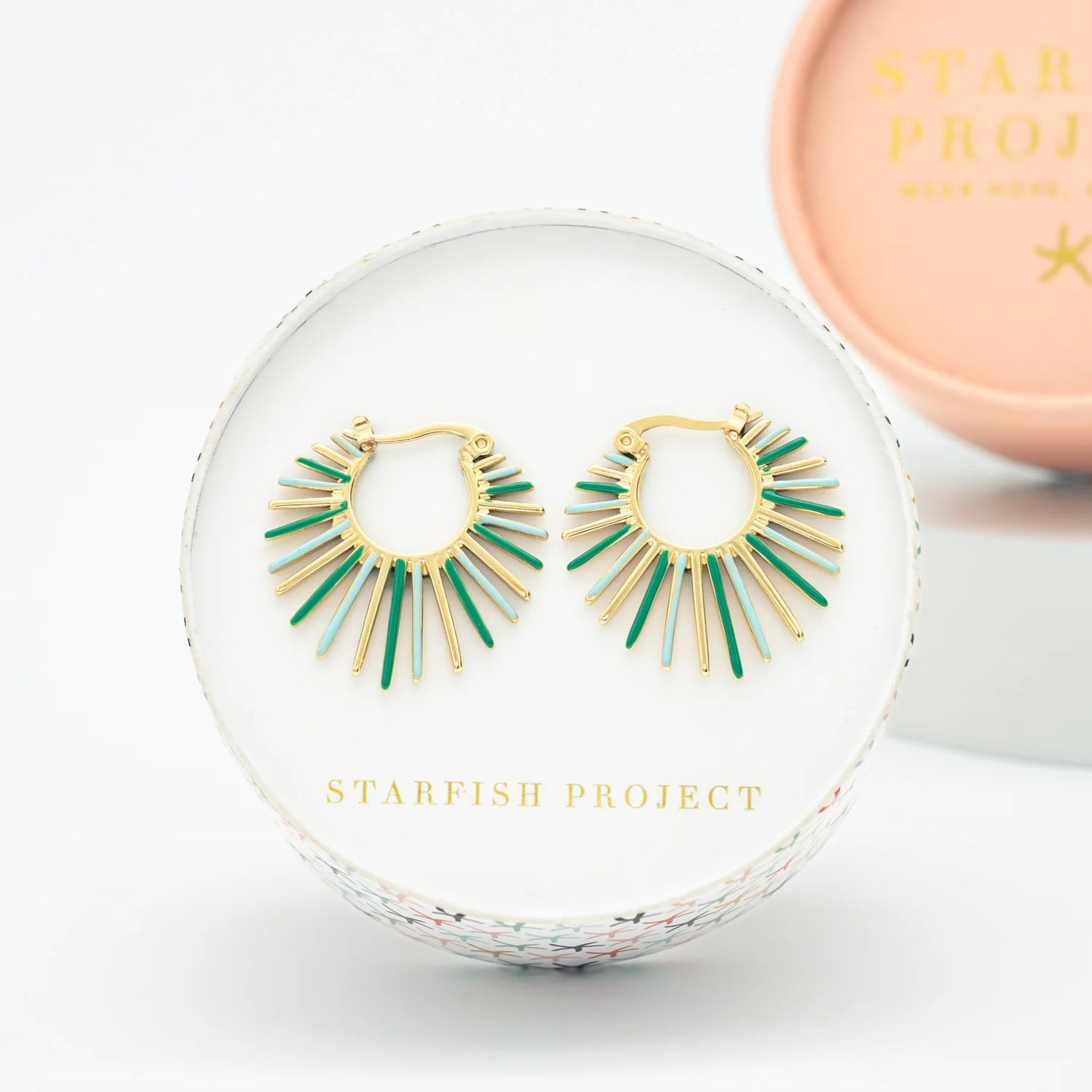 Radiant Rise Hoops - Mint