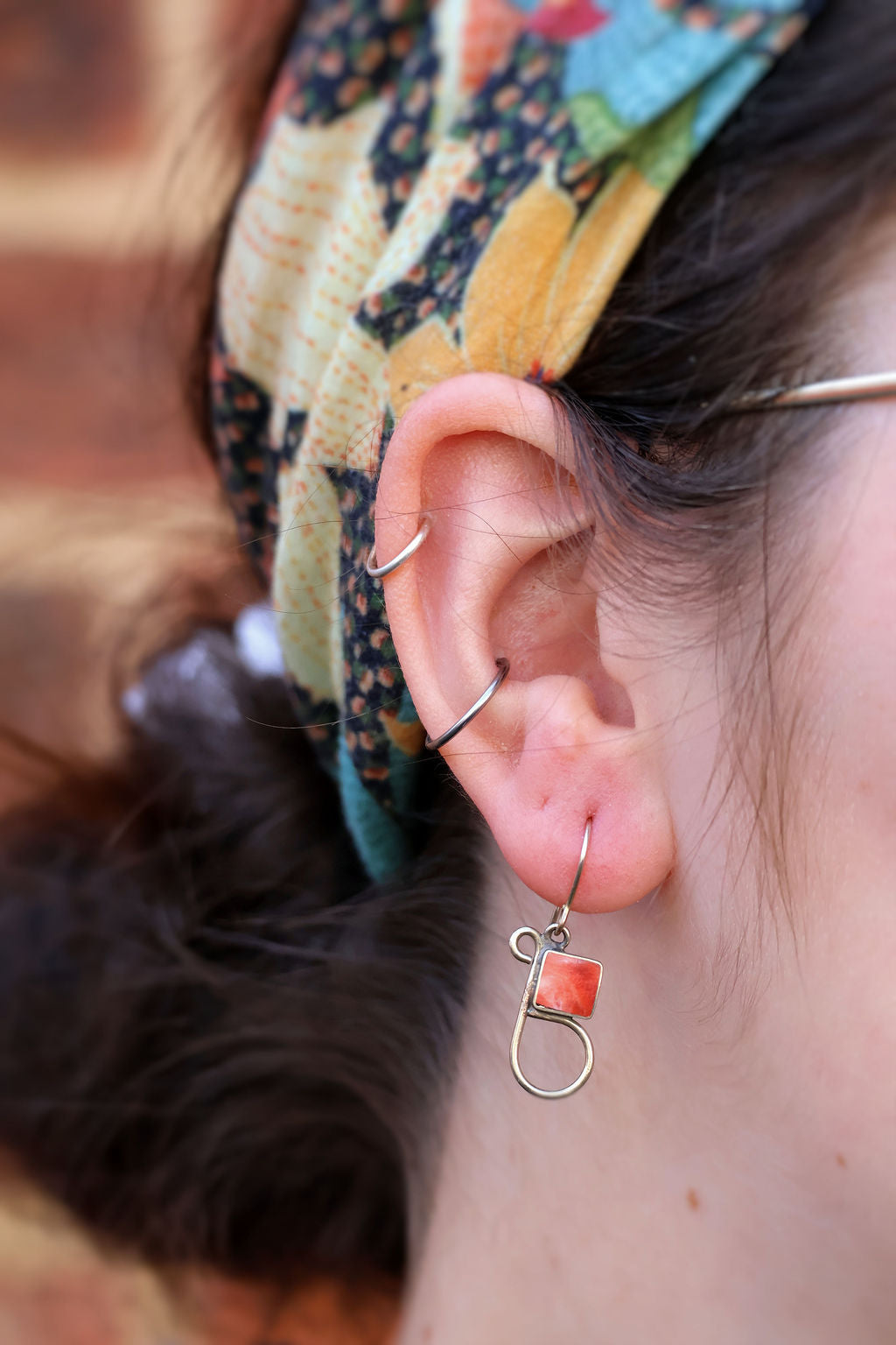 Chala Spondylus Shell Dangle Earrings