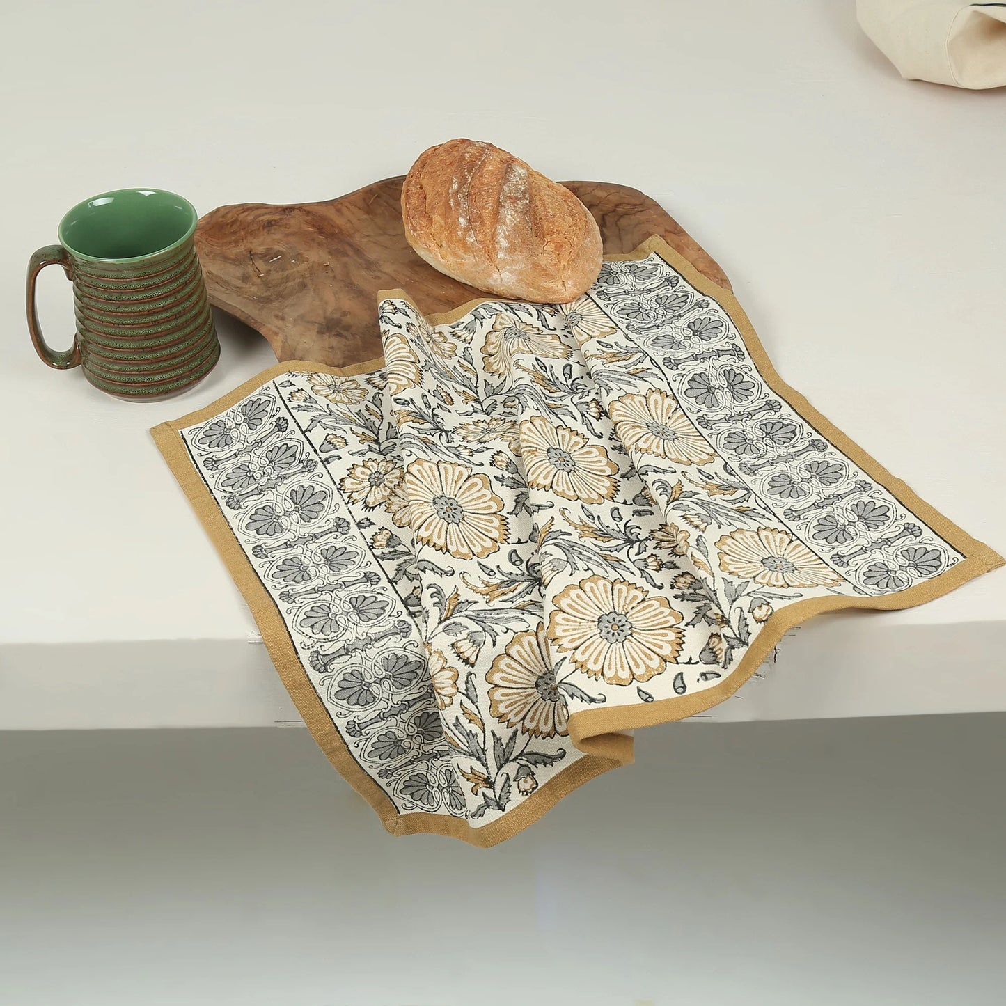 Bloom Kitchen Towel - Sand