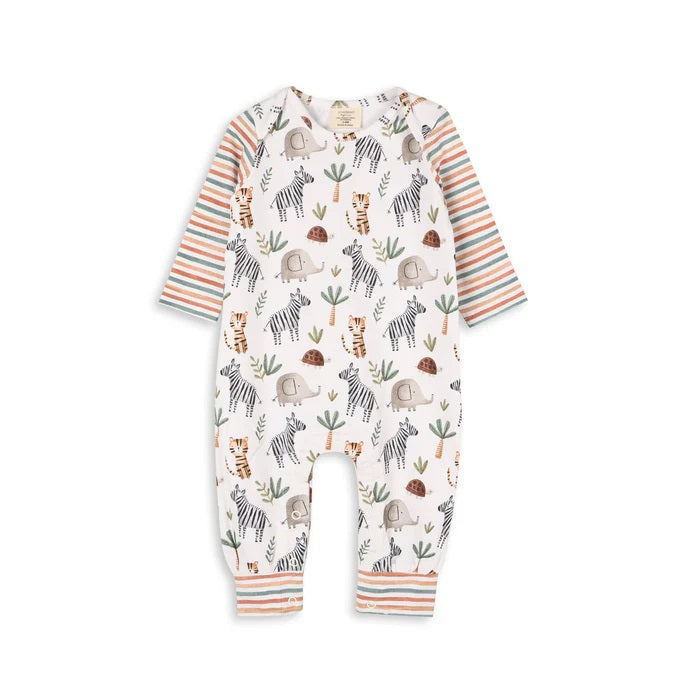 Savannah Animals Baby Jumpsuit