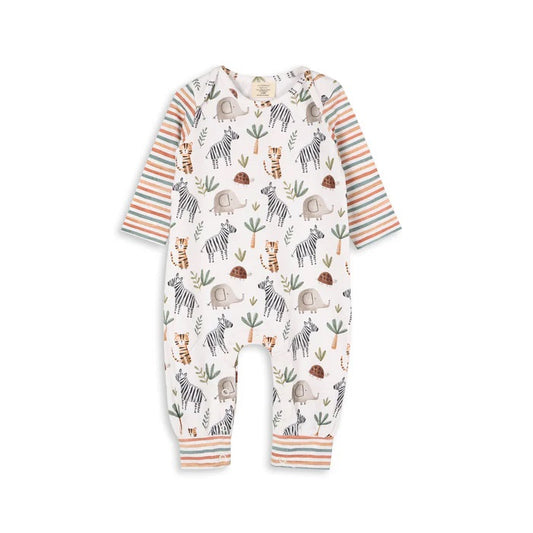 Savannah Animals Baby Jumpsuit