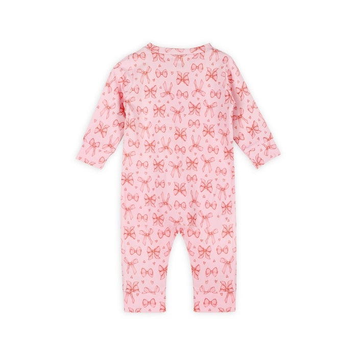 Bows Baby Zippered Ruffle Jumpsuit