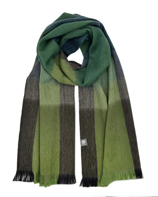 Alpaca Plaid Scarf - Tidepool