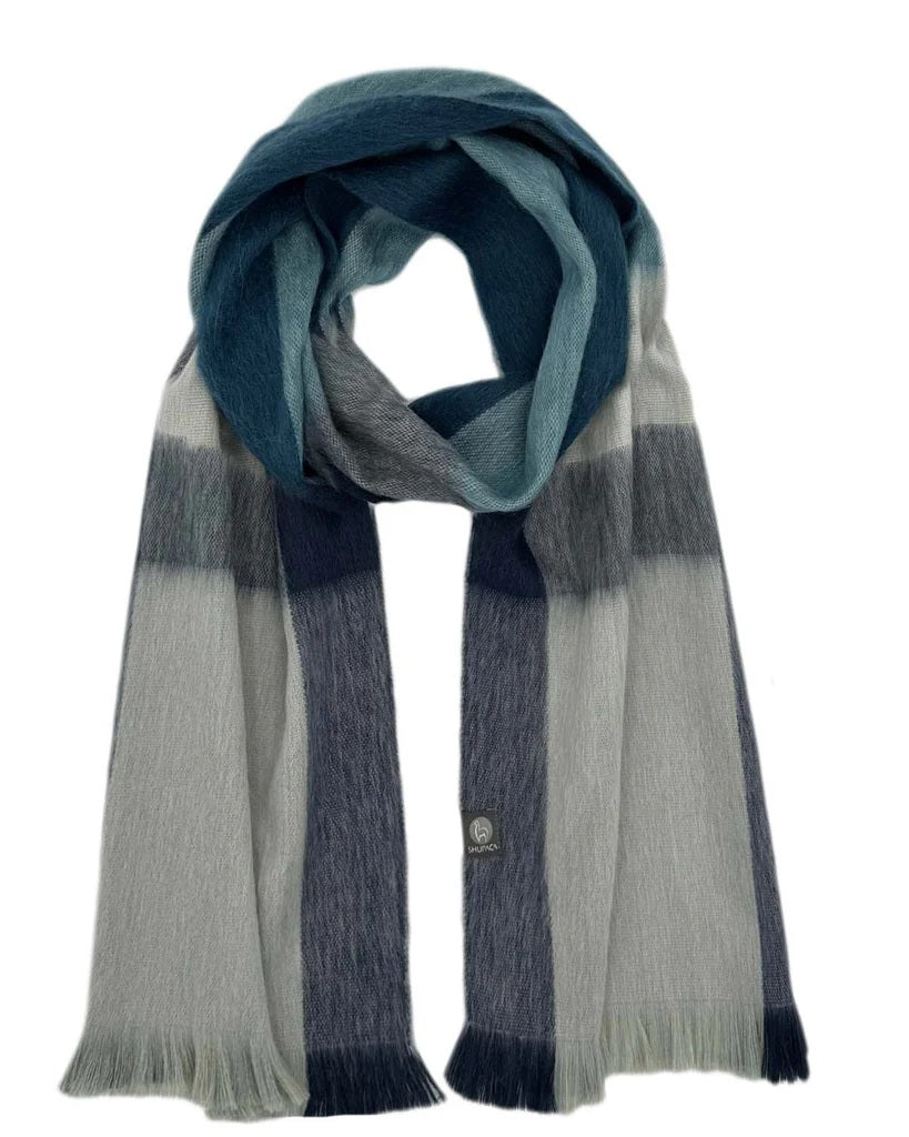 Alpaca Plaid Scarf - Summit
