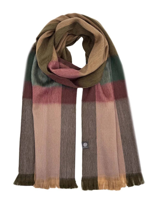Alpaca Plaid Scarf - Wildrose