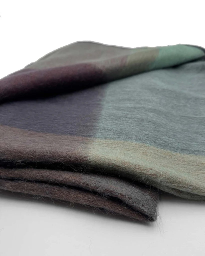 Plaid Alpaca Throw - Twilight