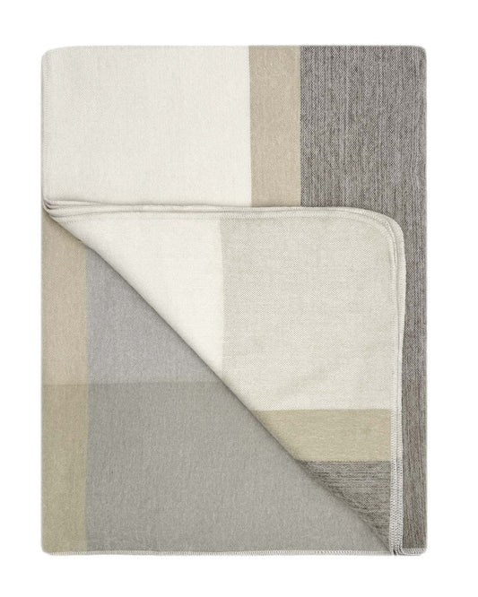 Plaid Alpaca Throw - Salt Flat