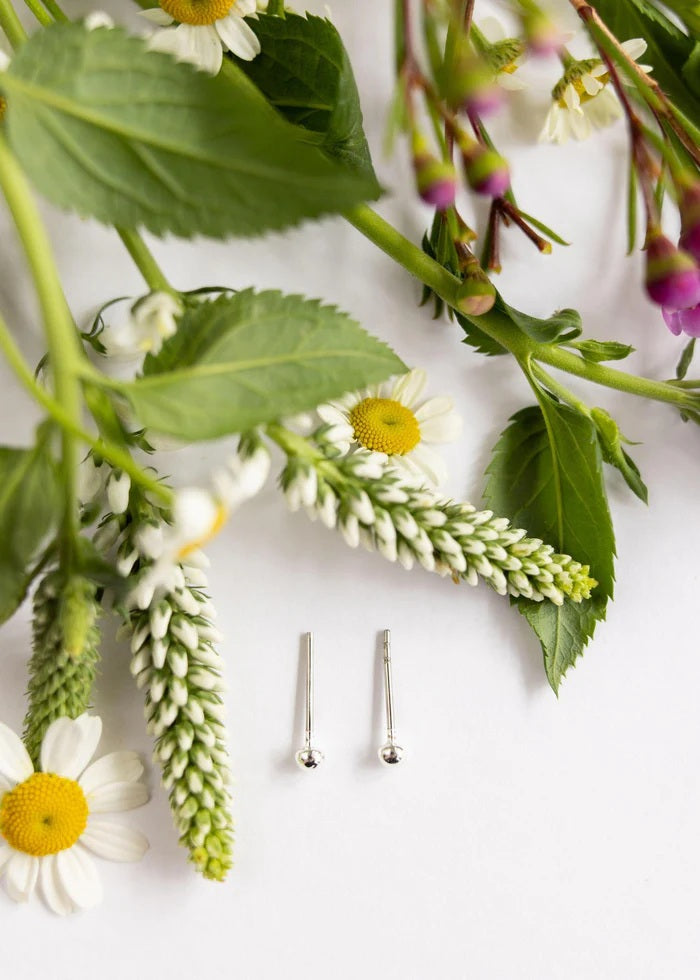 Small Ball Stud - Silver