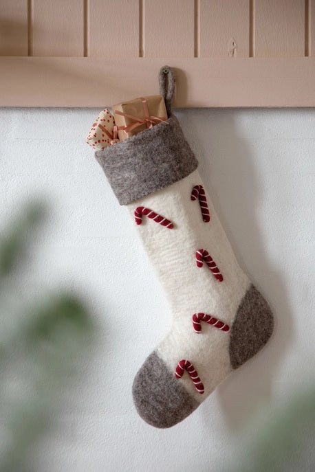 Stocking w/ Candy Canes