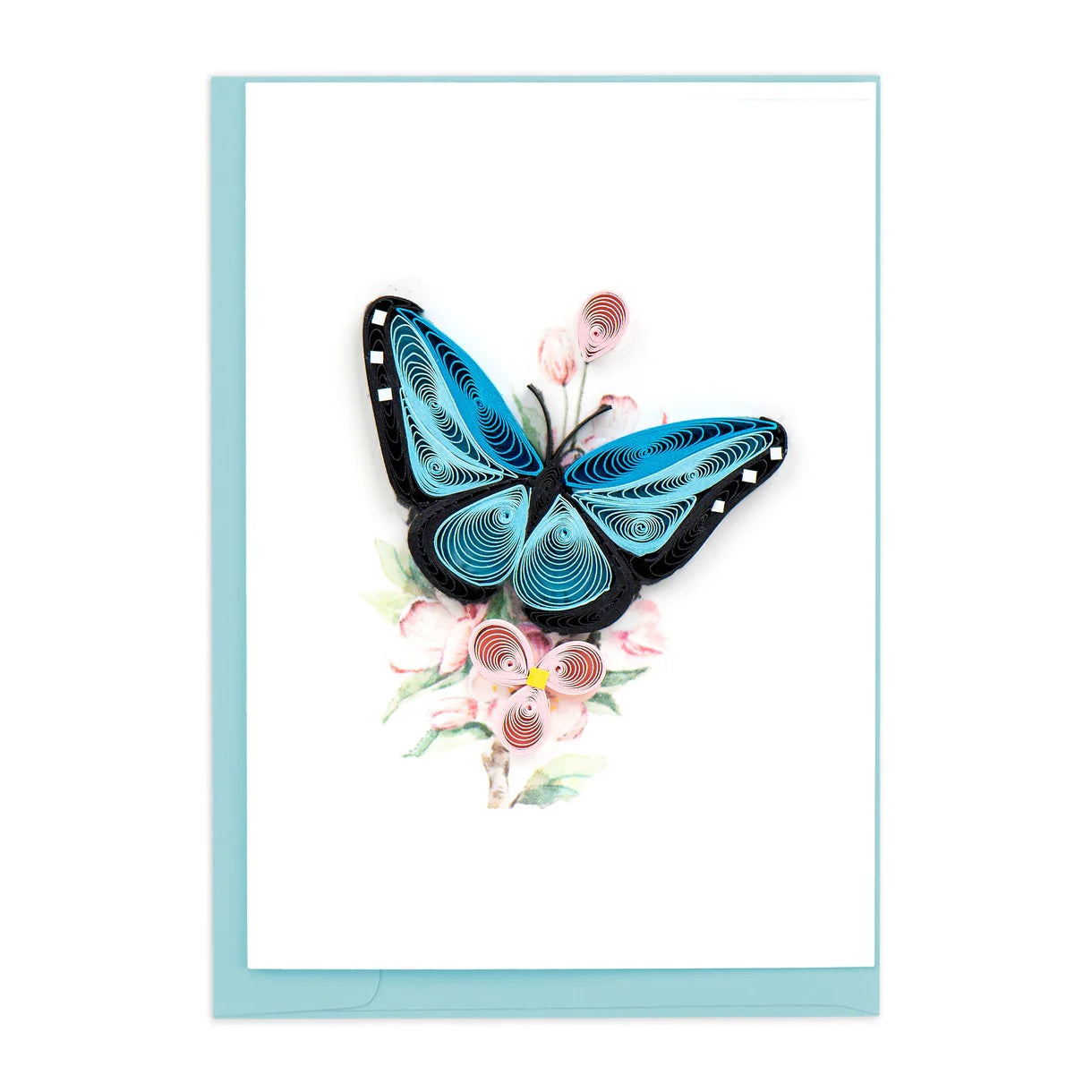 Blue Butterfly & Flowers Gift Enclosure