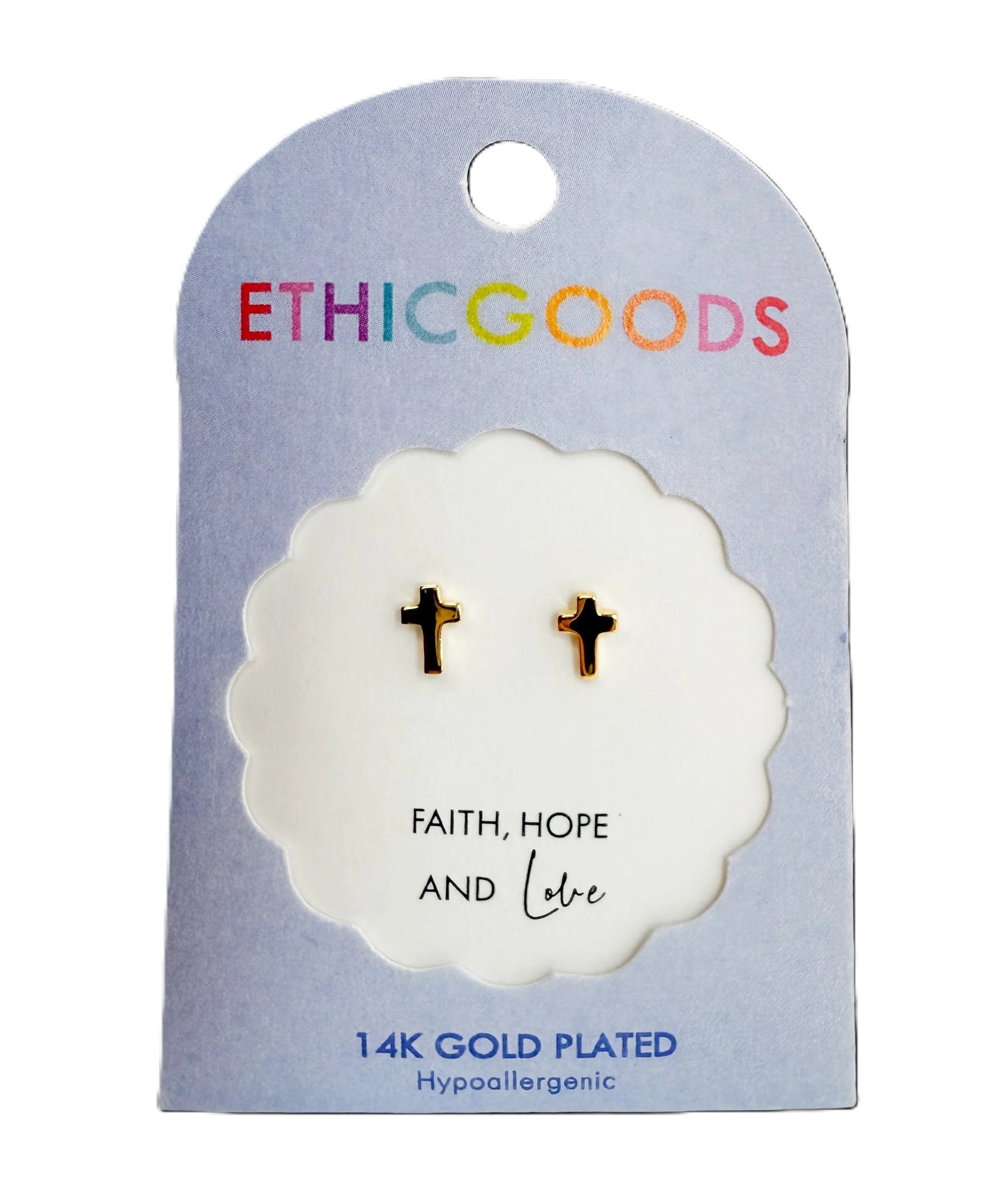 Cross Tiny Stud Earrings