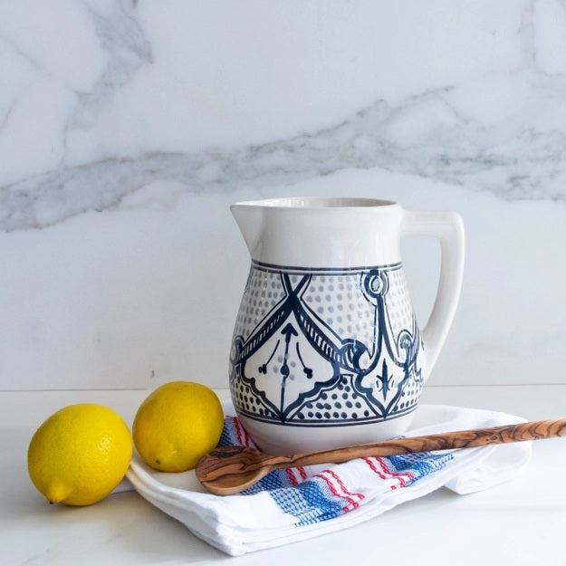 Haqima Black Ceramic Pitcher