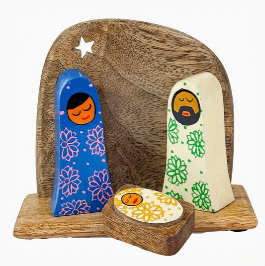 Holy Family Mango Wood Nativity Set