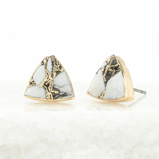 Haven Studs - White Turquoise