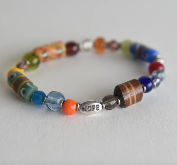 Lawot Glass Bead Bracelet Hope