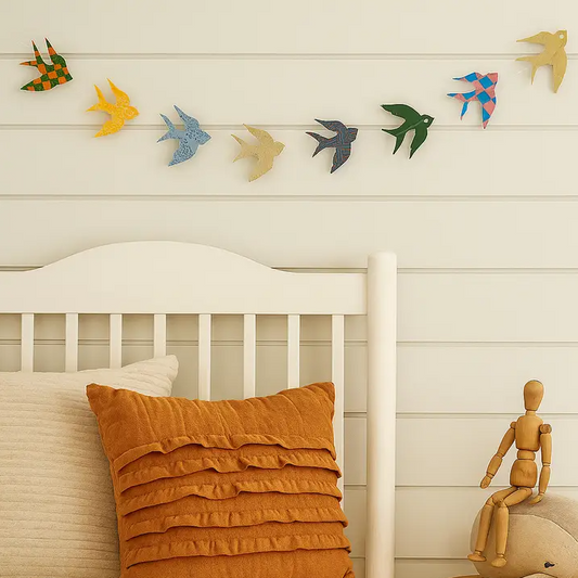 Bird Recycled Paper Garland