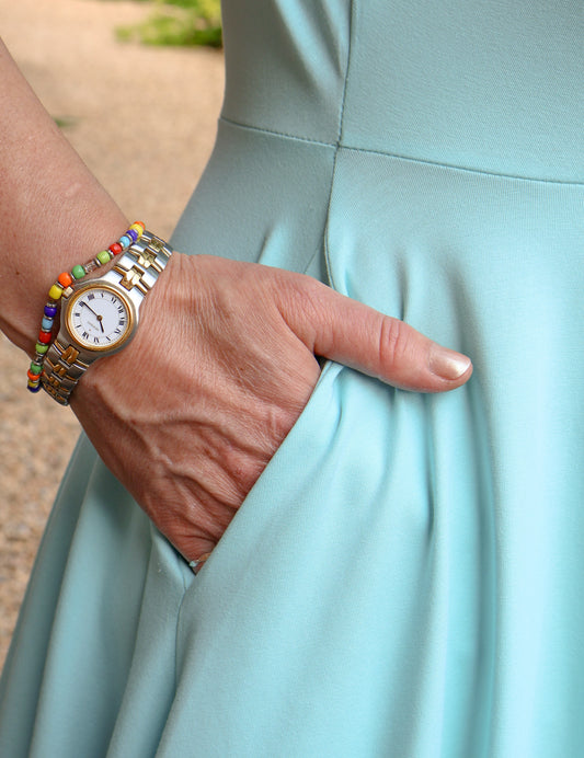 Adina Dress - Crisp Aqua