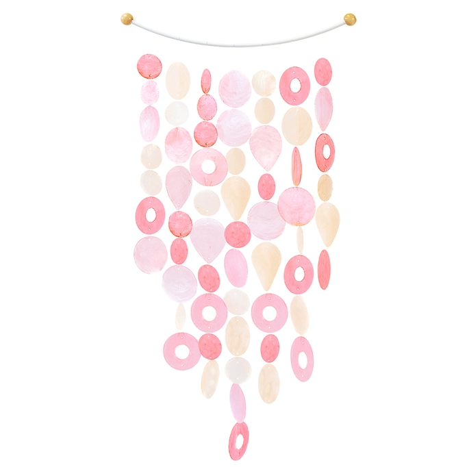 Pretty in Pink Inverted Arch Capiz Chime