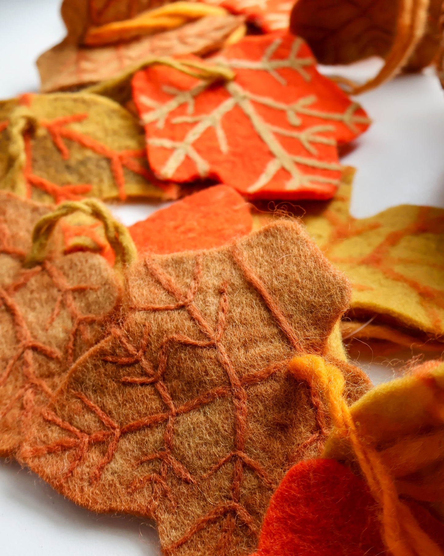 Felt Autumn Leaves Garland