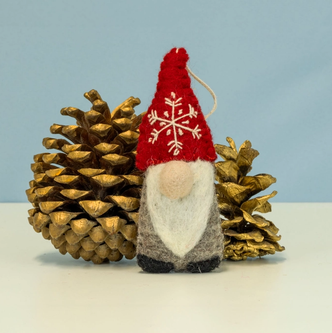 Snowflake Gnome Ornament