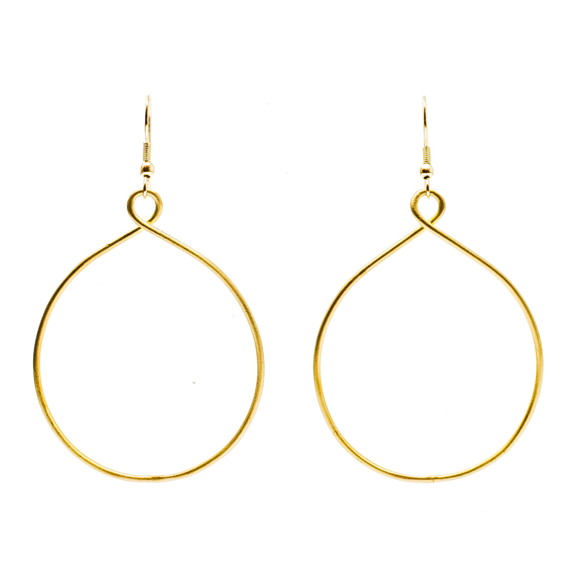 Twisting Hoops - Gold