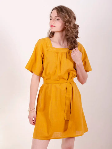 Alexis Mini Dress Turmeric