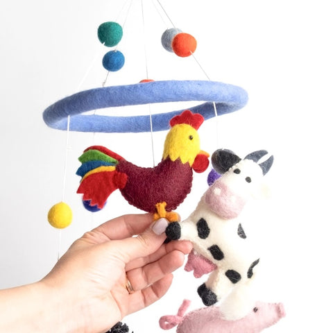 Felt Mobile - Farm Animals