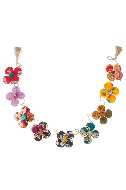 Recycled Sari Flower Garland