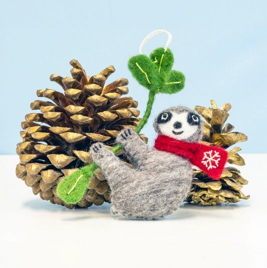 Snowflake Sloth Ornament