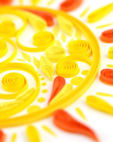 Quilled Sun Card