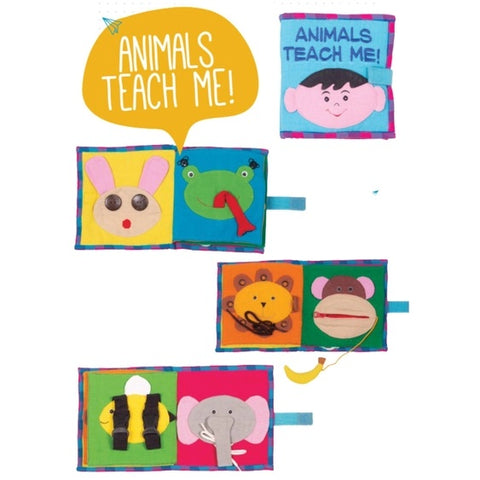 Fabric Kids Book - Animals Teach Me