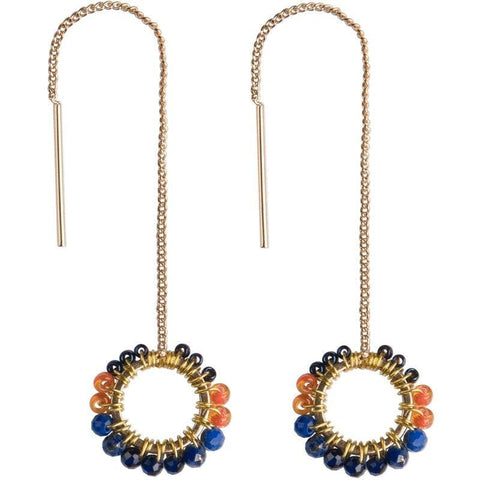 Ava Threader Earrings - Early Dawn