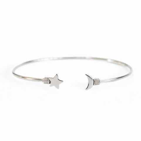 Star & Moon Cuff Bracelet