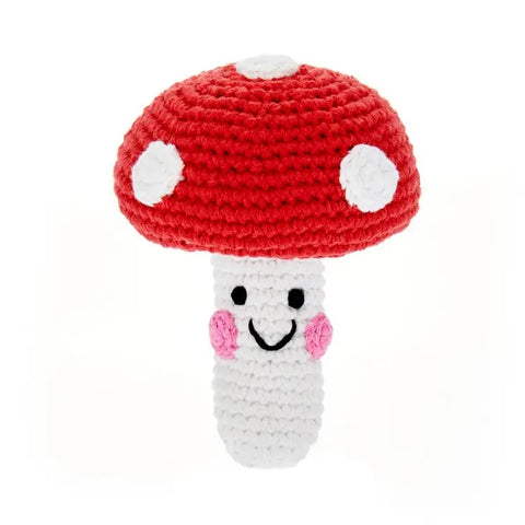 Mushroom Rattle - Red