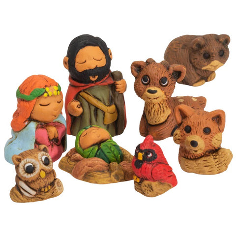 Woodsy Nativity Set