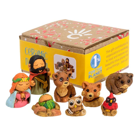 Woodsy Nativity Set