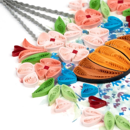 Mother's Day Hanging Flower Basket Card